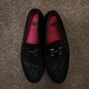 Black Hermes loafers